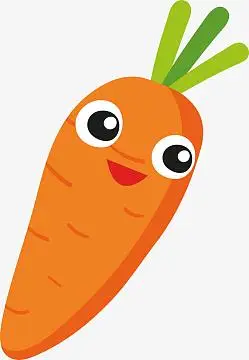 卡通胡萝卜插画设计