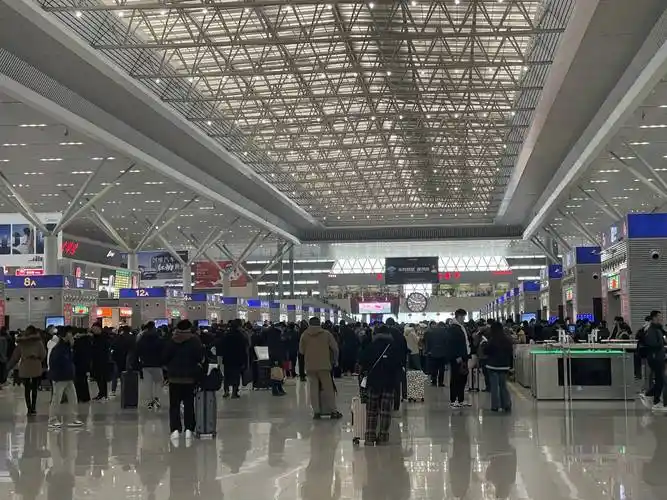 强降雪致郑州东站百余辆列车晚点,涉及重庆,成都深圳等方向 -