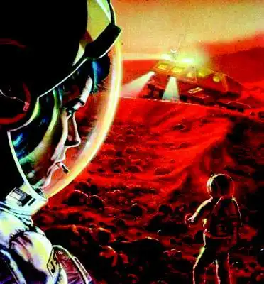 俄宇航员登陆火星模拟图俄科学家发明的火星探测车从上个世纪60年代