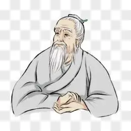 中医医师扁鹊人物形象手绘素材