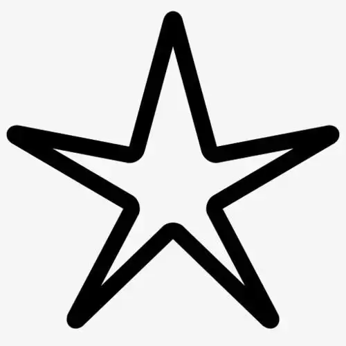 空心五角星图标