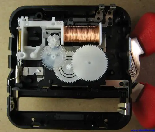 拆三只石英钟机芯多图