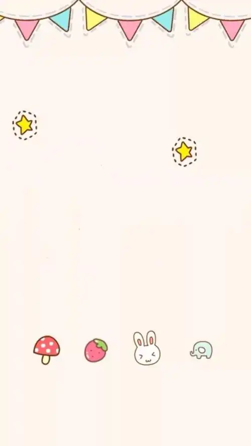 简约 可爱 清新 软萌 背景图片 平铺 素材 锁屏 壁纸(●ω