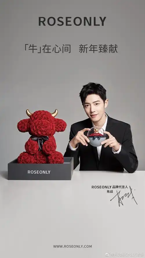肖战roseonly品牌代言人