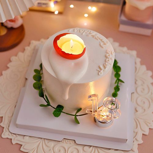 破壳日 蜡烛 蛋糕装饰摆件 鸡 蛋壳 椭圆形 黄色 生日 透明数字灯