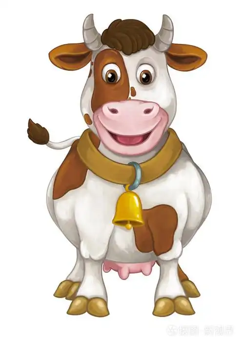 卡通快乐牛住休息,看照片-正版商用图片0t8fhm-摄图新视界