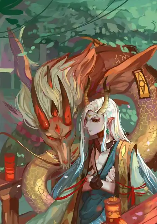 阴阳师式神云集 同人插画手机壁纸