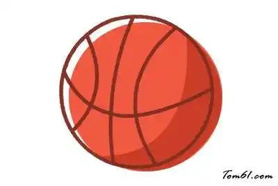 最新关于篮球的简笔画 篮球简笔画彩色