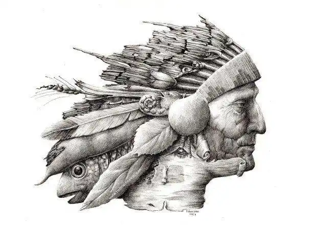 超现实的黑与白混搭想象素描插画 [24p] (15).jpg