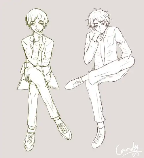 是这个坐姿分攻受的梗