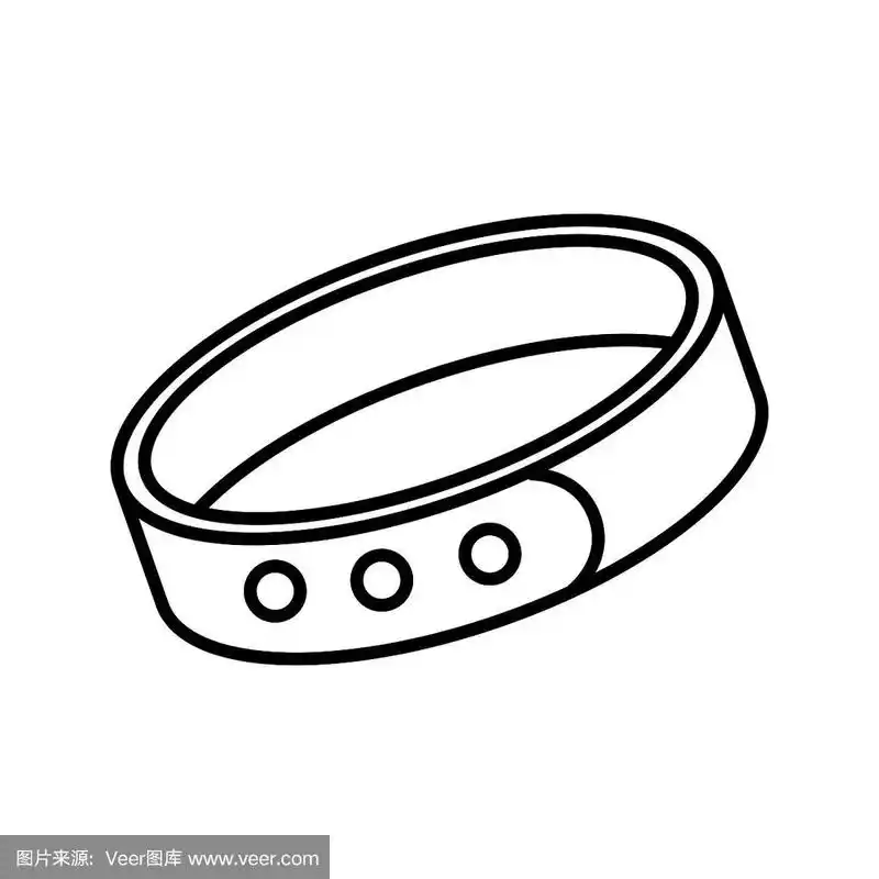 项圈图标,矢量插图