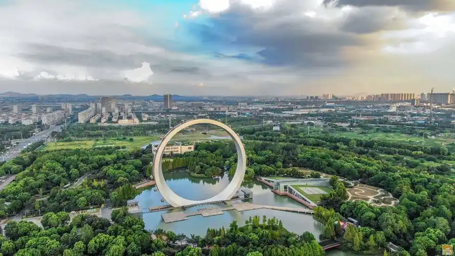 mavic 2 zoom航拍照片 常州紫荆公园