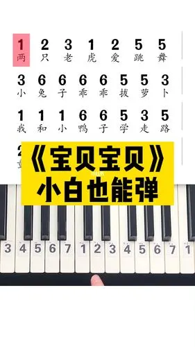 小白也能弹宝贝宝贝钢琴教学