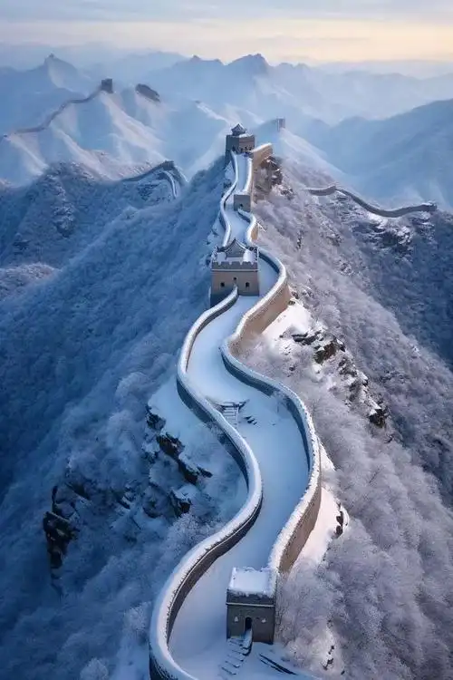 长城雪景,大美江山