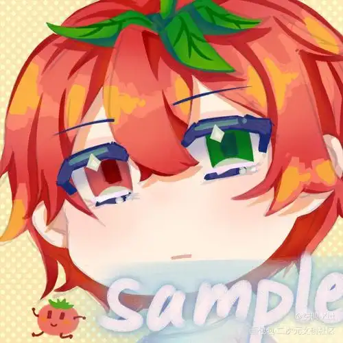 赌输了给蓝炎的 珍惜生命远离赌_老番茄老番茄q版同人绘画作品