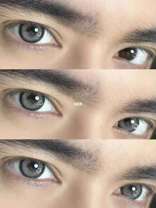 亚裔微混血78男生带很深邃的黑灰色美瞳