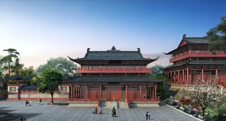 [分享]古建寺庙设计案例效果图