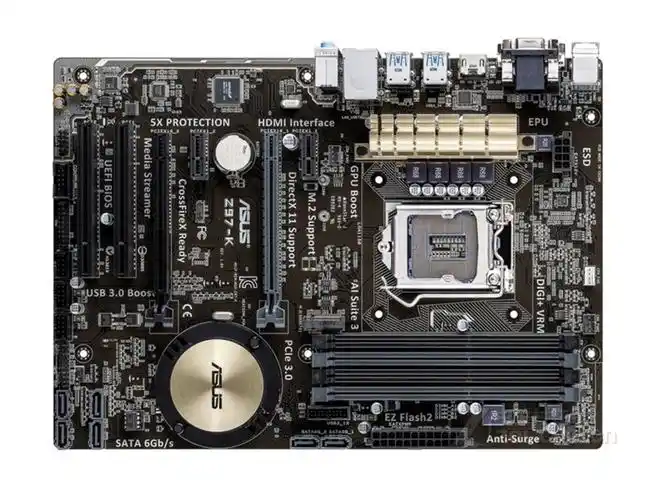 主板 华硕主板 华硕z97-k 图片 整体外观图 1 / 5隐藏