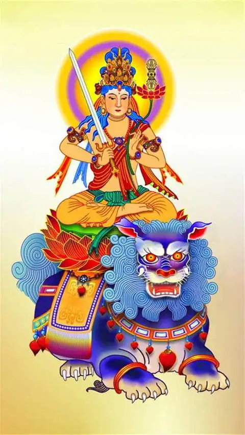 文殊菩萨法相-文化频道-手机搜狐
