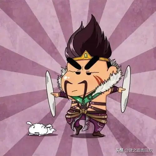 蜡笔小新&荣耀行刑官 德莱文   德莱文在背景故事中就是个二愣子