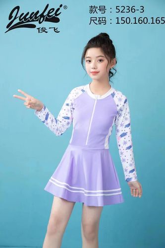 女童泳衣中大童儿童少女韩国连体小学生12 14岁女孩公主ins游泳装