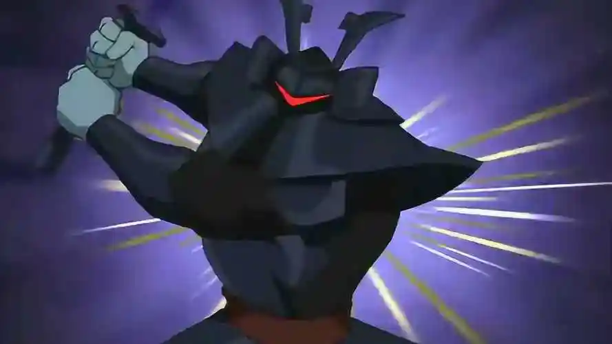 成龙历险记特鲁举起垃圾桶黑影兵团用剑切断了垃圾桶