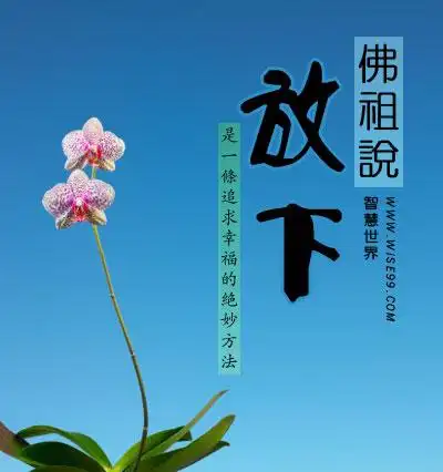 放下是达至幸福的绝妙方法佛祖说:"放下这两个字听起来容易,做起来