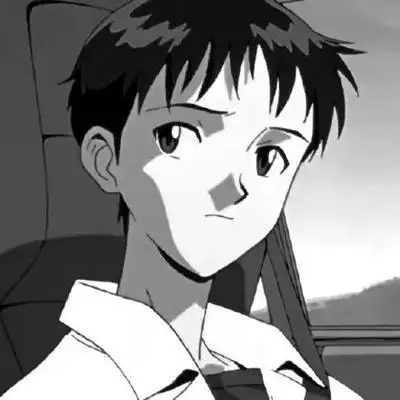 碇真嗣头像高清黑白碇真嗣微信头像