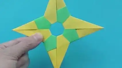 手里剑飞镖折纸方法教程,火影忍者里的兵器