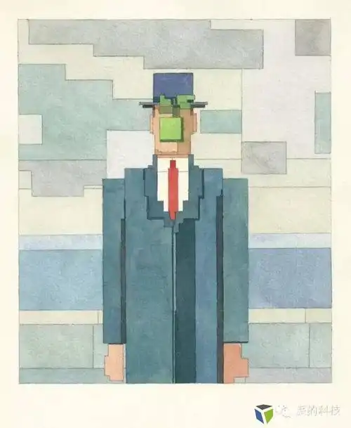 《人类之子(the son of man)》雷尼·马格利特