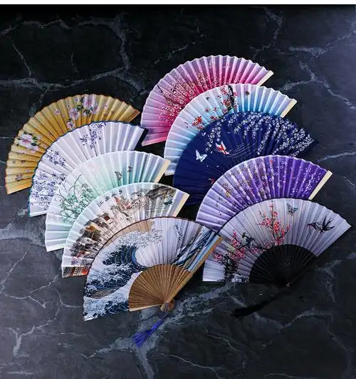 刺身装饰品扇子摆盘道具盘饰小摆件日式折扇酒店菜品冷菜冷盘点缀 布