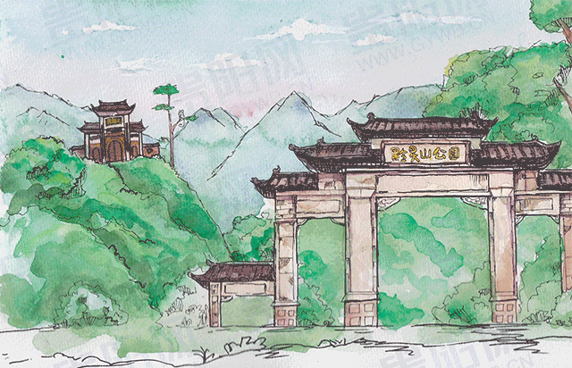 手绘贵阳 · 邂逅城市不一样的风景 ② ▏黔灵山公园