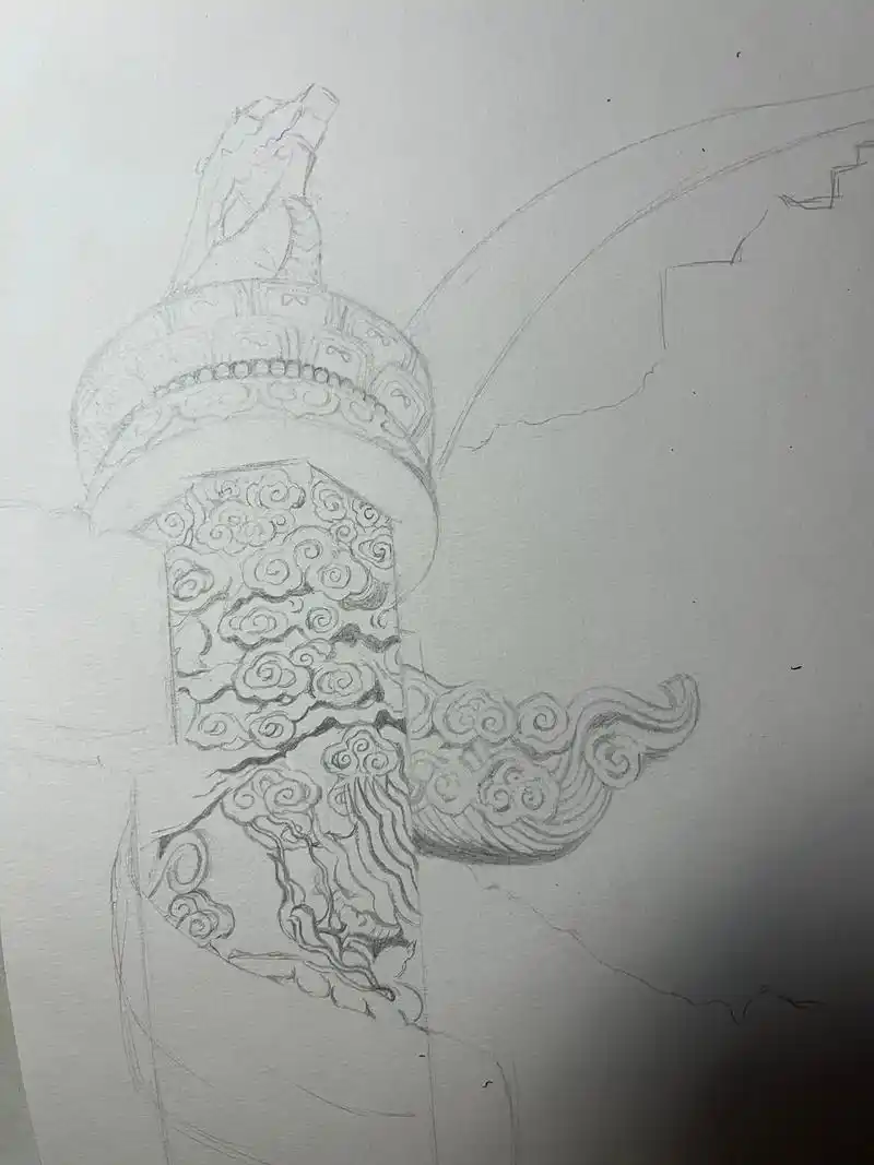 华表."虎踞龙盘,玉柱擎天,阅历代朝. "#中华文化 #手绘 - 抖音