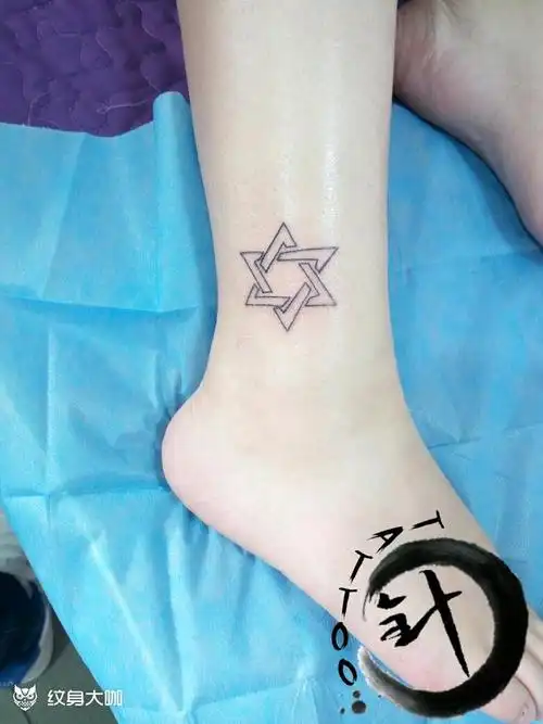 六芒星_纹身图案手稿图片_呵呵的纹身作品集