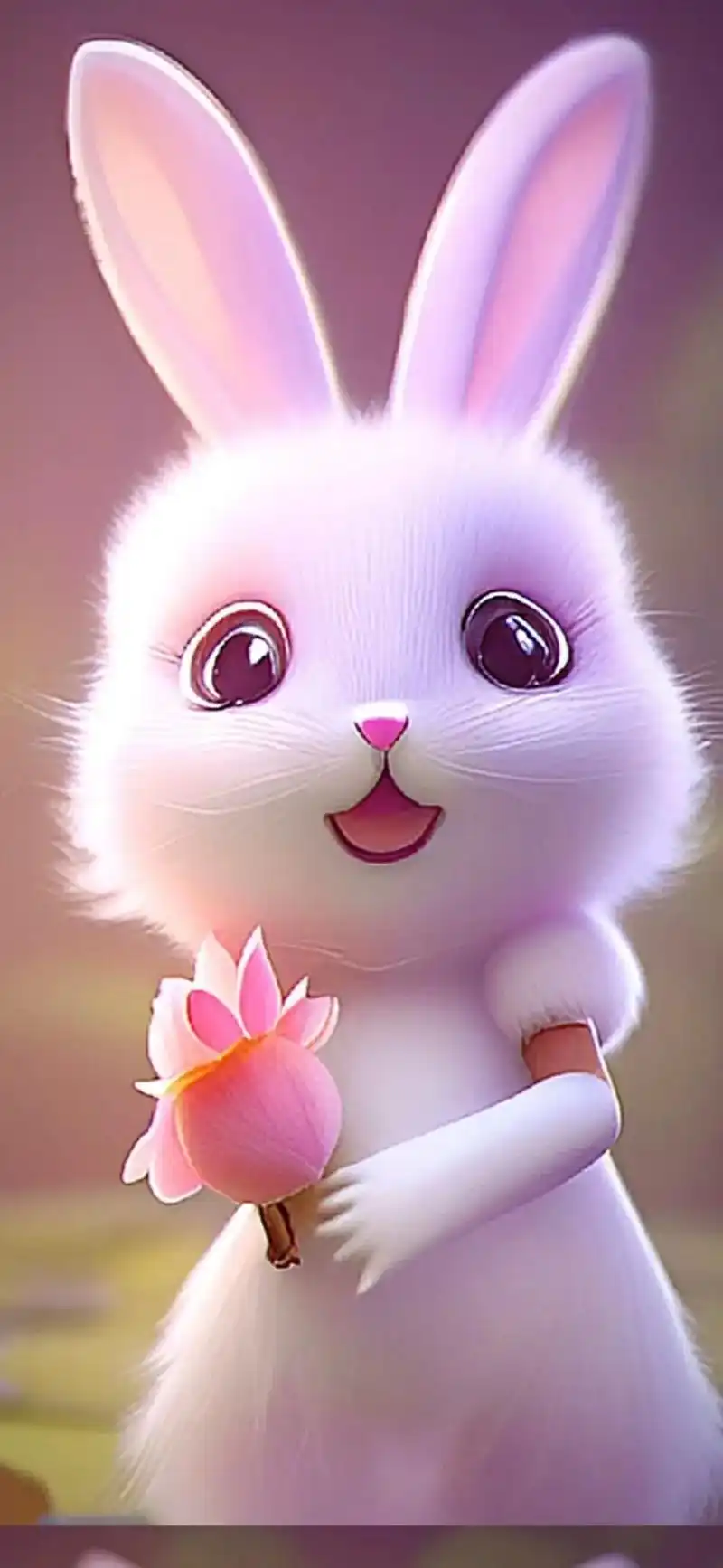 手机壁纸 呆萌可爱小兔兔.喜欢的留言私聊发 - 抖音