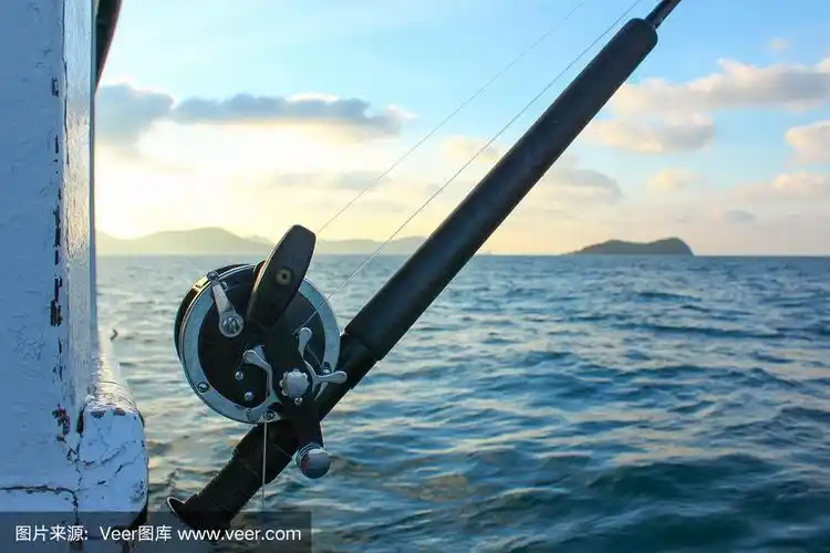 fishing rod are prepared offshore fishing on the boat in ocean
