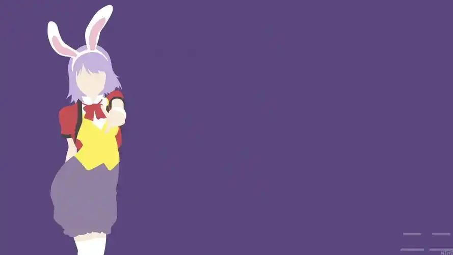 女生 兔子耳朵 极简单主义 4k动漫壁纸_4k动漫图片高清壁纸_墨鱼