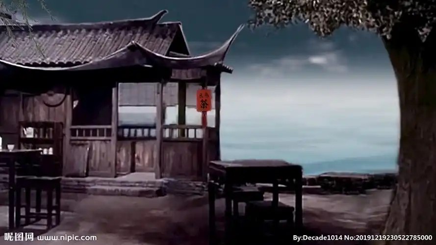 京剧沙家浜阿庆嫂春来茶馆背景