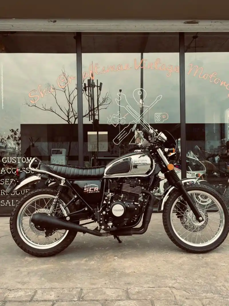 关闭 	 可玩[微笑] #四川绵阳复古骑行# #蜀匠机车俱乐部# #鑫源400