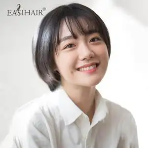 淘宝 空气刘海假发短发女日系全头套式bobo波波头网红齐耳学生自然