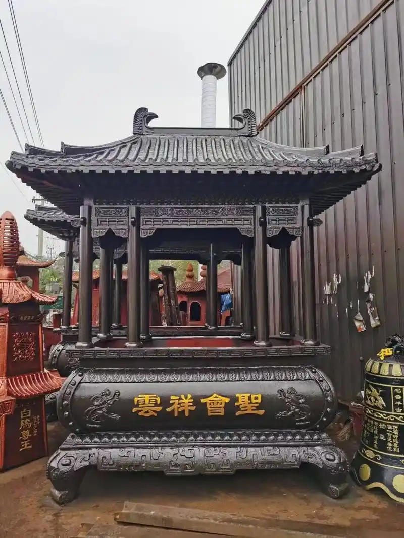 铸铁香炉寺庙烧香炉户外景区大香炉祠堂香炉定制
