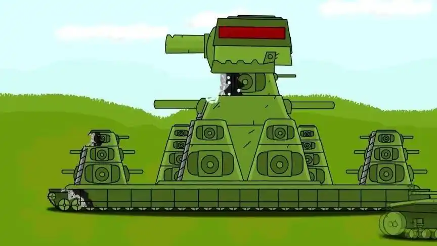 坦克世界动画:kv -44发起了进攻