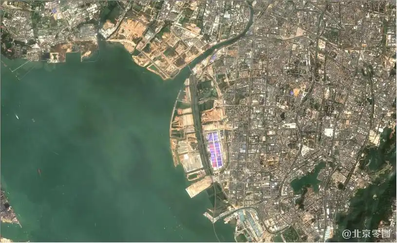 广东省广州市2021年2月份最新卫星影像图