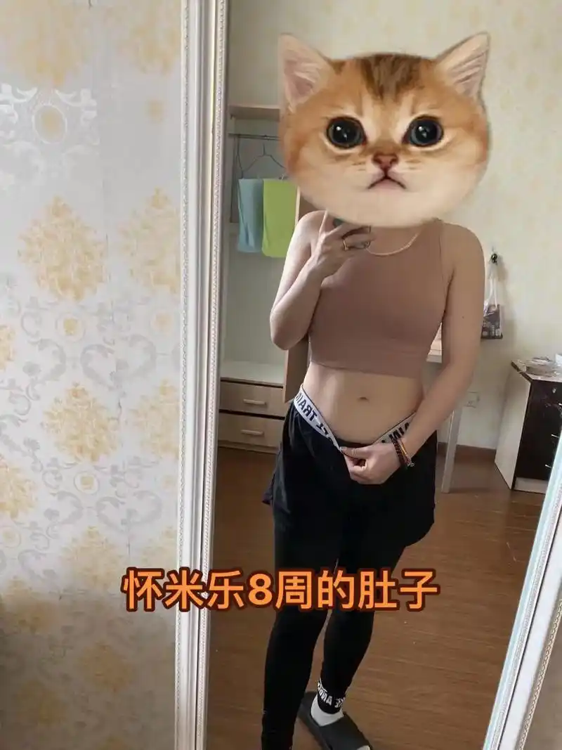 怀孕8周 vs 产后十天 肚子变化.怀米乐前的一年每天都在健 - 抖音