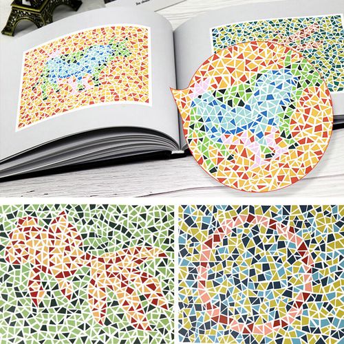 第6六版俞自萍色弱检测图色觉驾照驾驶证测色盲图测试图册本图谱辨色