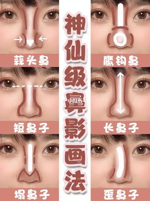 神仙级鼻影画法75让你拥有欧美同款高鼻梁