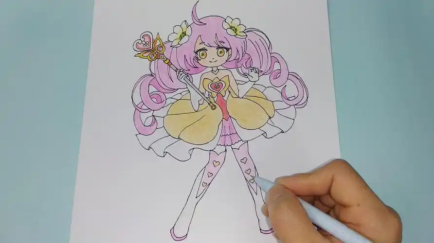 画法详细可爱的小花仙之雪城爱简笔画,小朋友都很喜欢