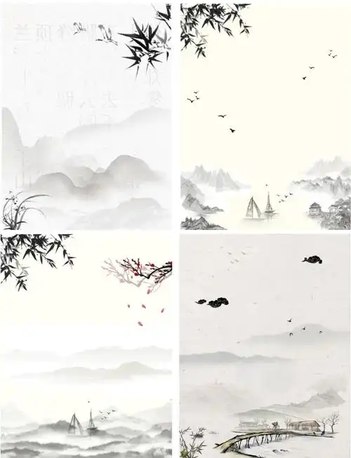 古风水墨背景素材分享