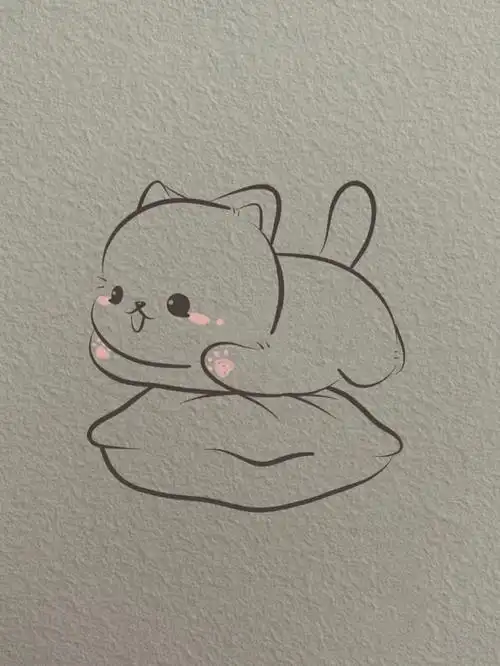 每日简笔画25小猫咪喵喵