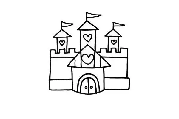 4.再发挥你的想象力,加上更多的装饰,让城堡更梦幻5.